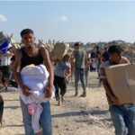 Escenas de caos y desconsuelo en el reparto de ayuda humanitaria en Gaza